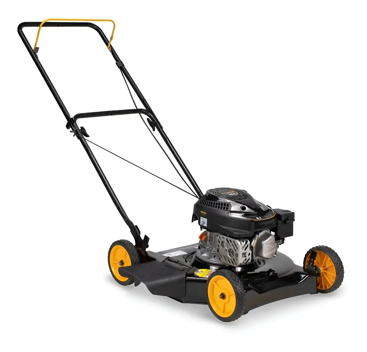 Podadora Poulan Pro 20p 5.5hp 144cc 5 Posiciones Llantas 7p Color Negro y Amarillo